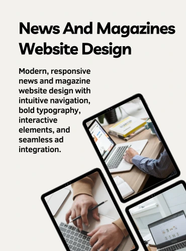 News And Magazines Website Design